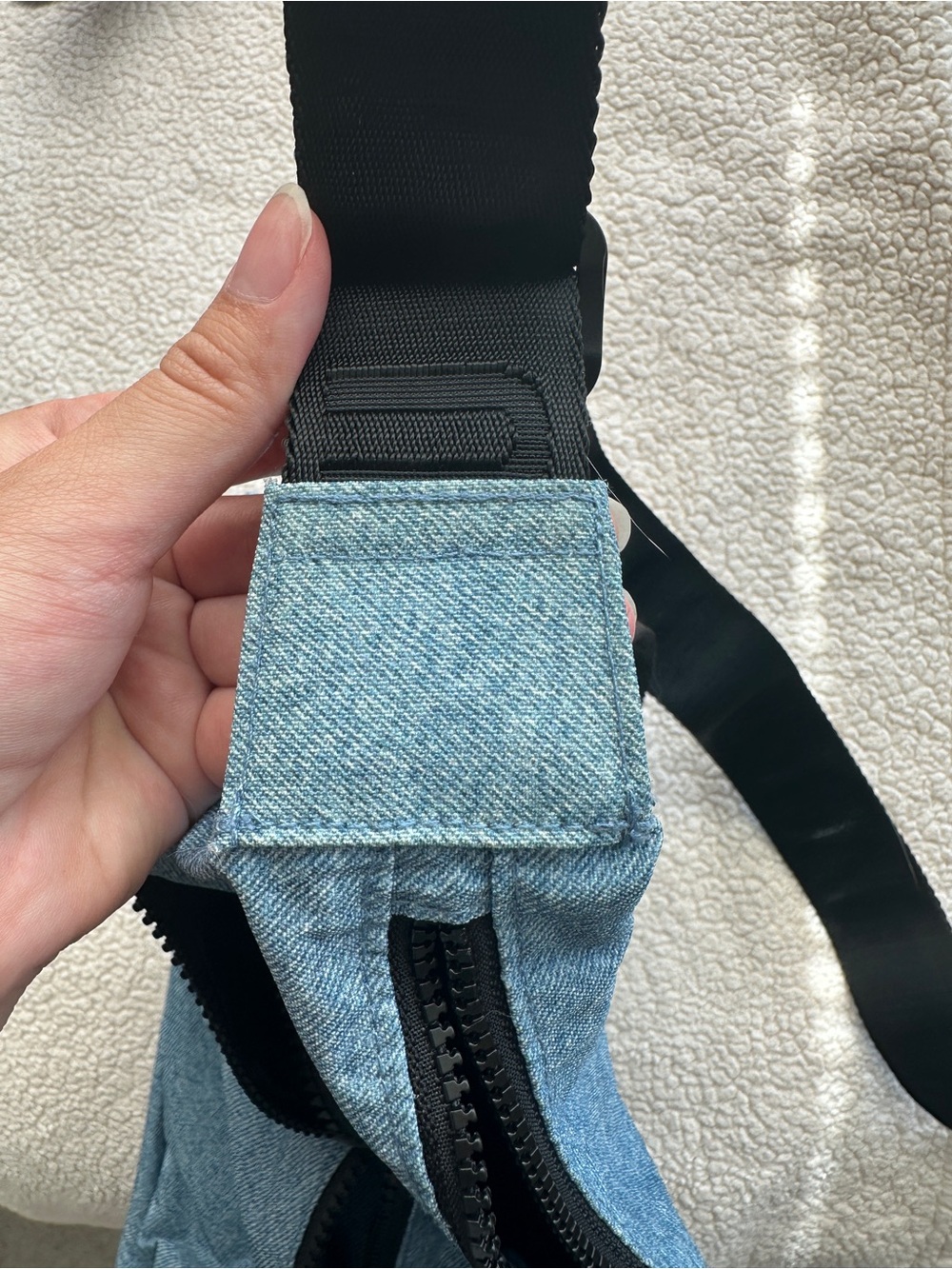 Baggu Digital Denim Medium Cargo Crossbody Bag - Picture 14 of 14